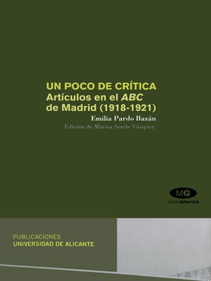 cover image of Un poco de crítica